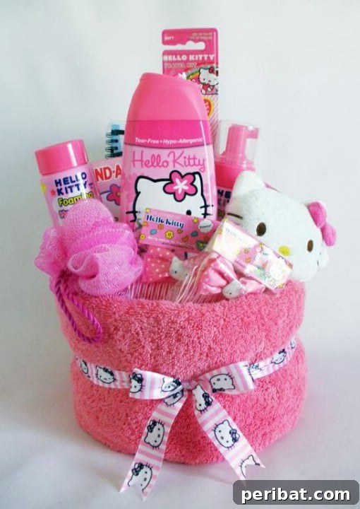 Hello Kitty Towel Basket