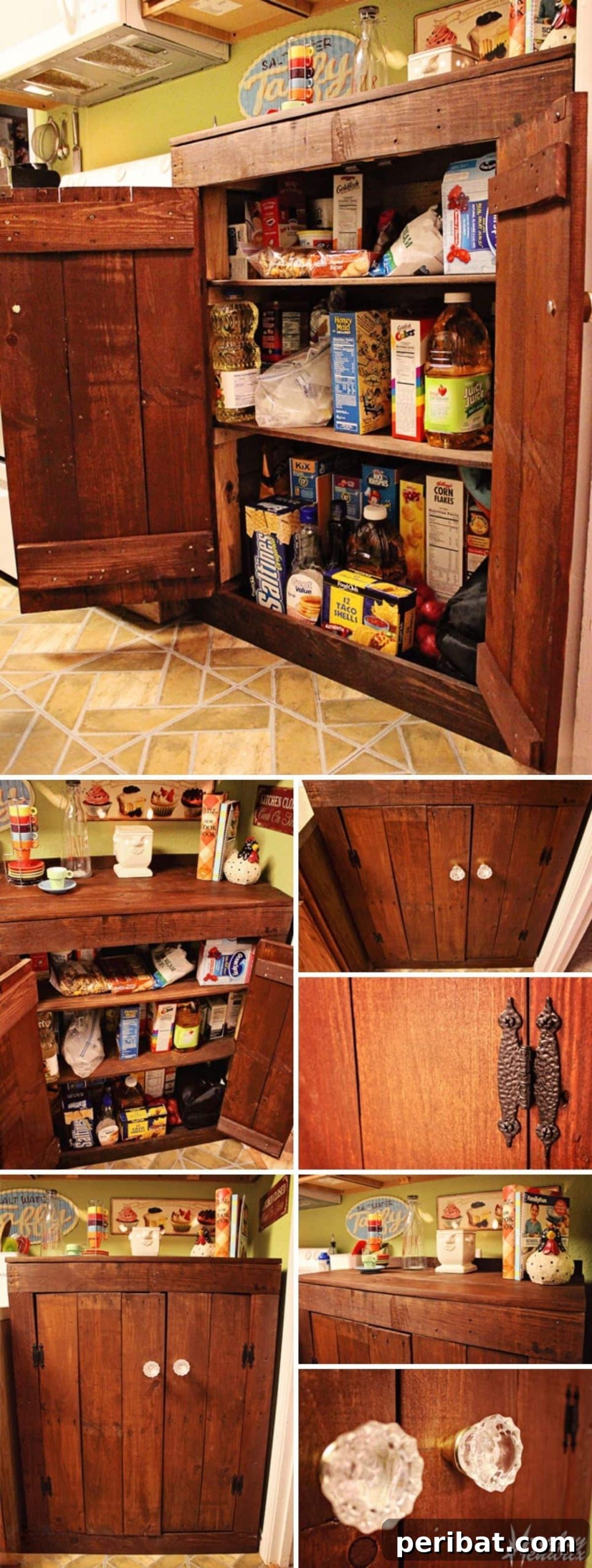 Rustic Kitchen Charm: 10 Brilliant Pallet Furniture DIYs 11 DIY Rustic Pallet Kitchen Cabinets with Step-by-Step Tutorial
