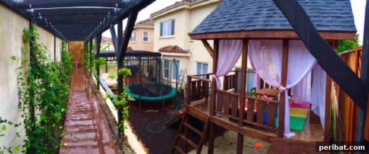 Craft Your Dream Yard: A Pinterest-Inspired DIY Adventure 9 Steps - Ultimately Fun DIY Pinterest Inspired Backyard Transformation - Finished Pergola View