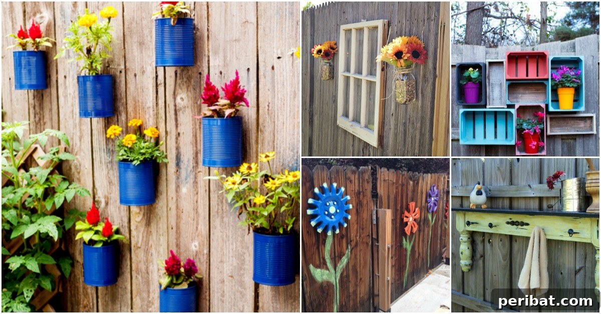 Stunning Fence Decor Ideas to Beautify Your Yard 2 Creative Fence Decoration Ideas for Your Backyard