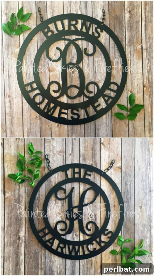 Stunning Fence Decor Ideas to Beautify Your Yard 16 Monogrammed Fence Decoration