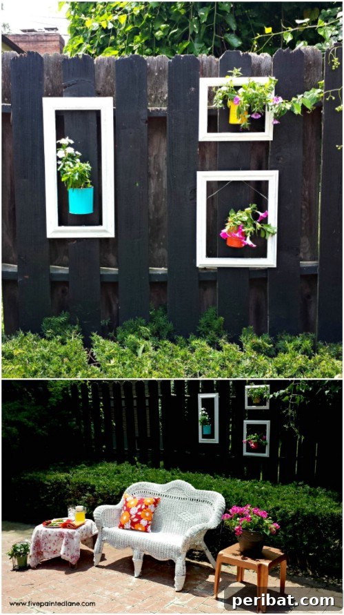 Stunning Fence Decor Ideas to Beautify Your Yard 19 Old Picture Frame Fence Decoration Ideas
