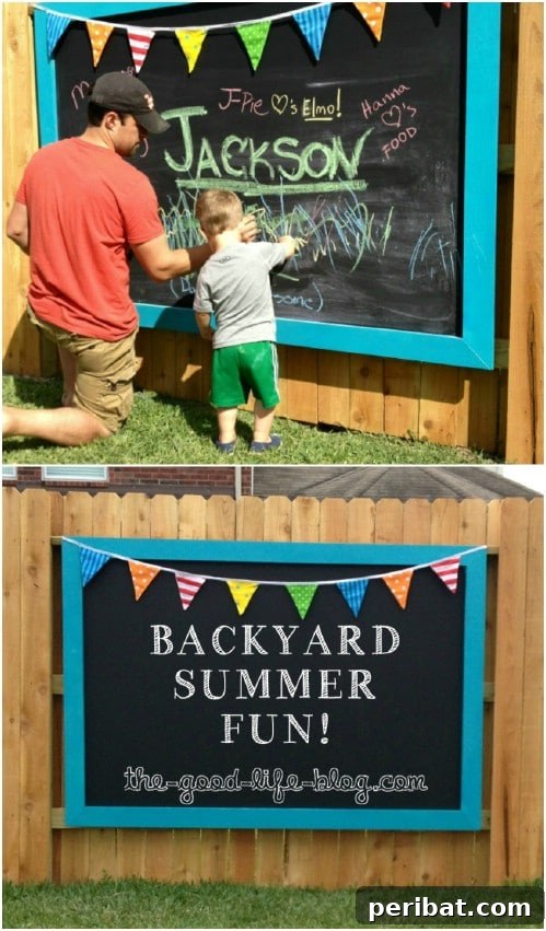 Stunning Fence Decor Ideas to Beautify Your Yard 3 DIY Outdoor Chalkboard Fence Decor
