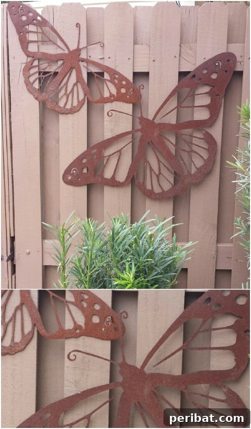 Stunning Fence Decor Ideas to Beautify Your Yard 8 Easy DIY Fence Butterflies Decoration