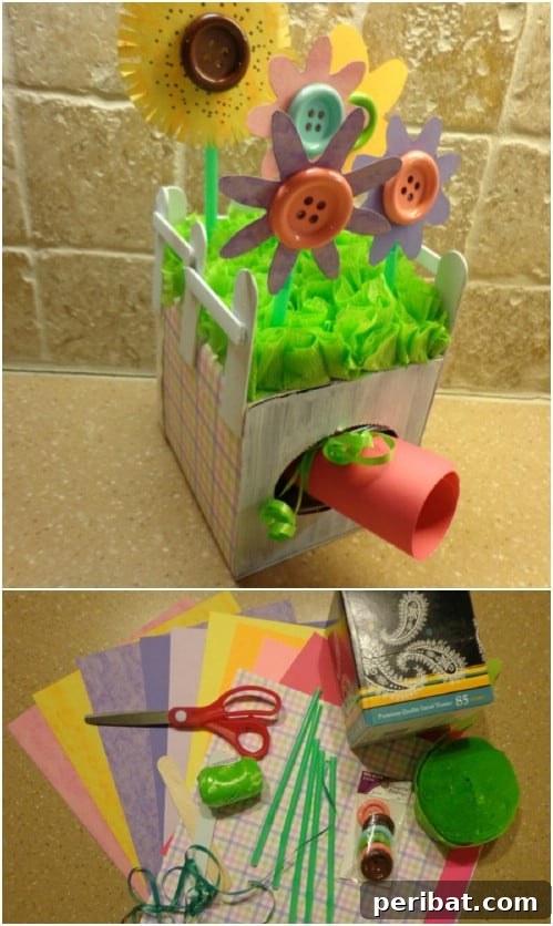 DIY Tissue Box Garden