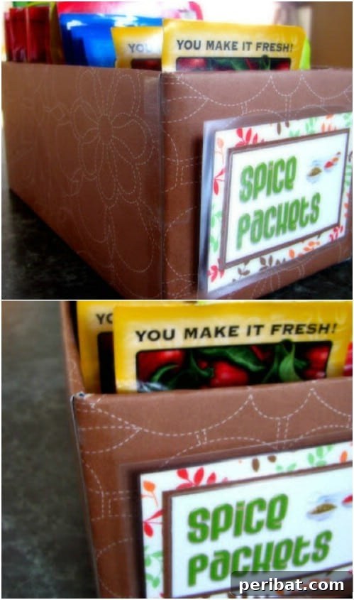 DIY Flavor Packet Storage