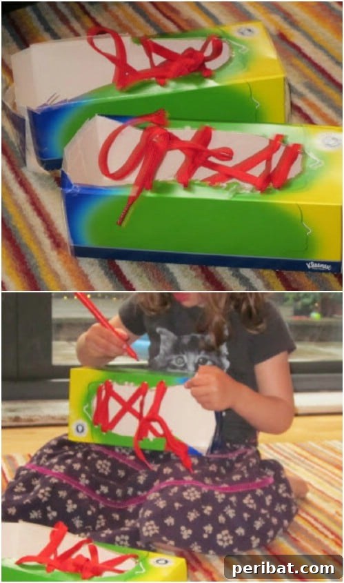 Fun Tissue Box Shoes!