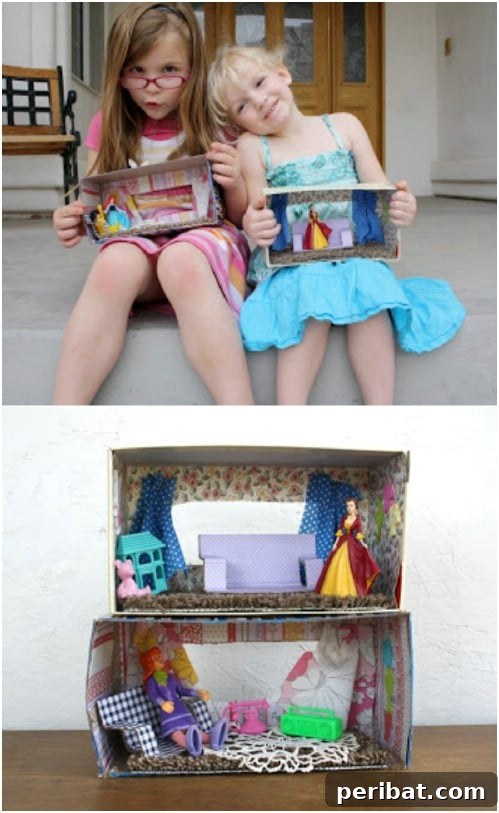 Upcycled Tissue Box Dollhouse