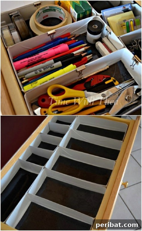Inexpensive DIY Drawer Organizers