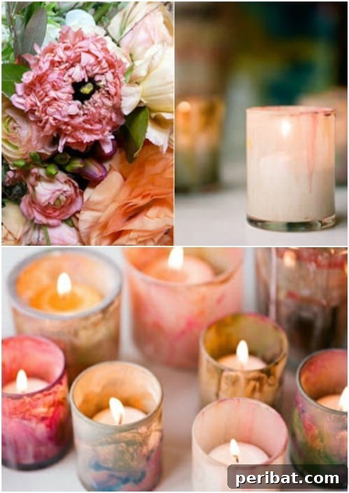 DIY Lavender Candles for Romantic Outdoor Wedding Ambiance
