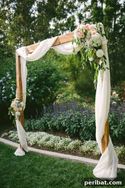 Easy DIY Wedding Arch for Outdoor Ceremonies