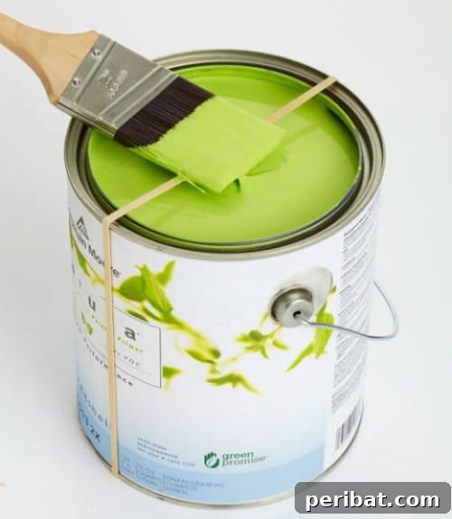 Preventing Messy Drips: Using Rubber Bands on Paint Cans