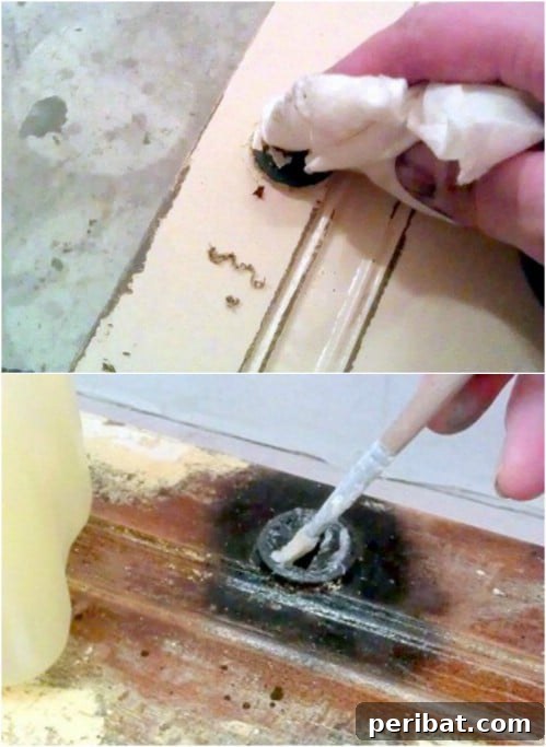 Protecting Small Areas from Paint with Vaseline