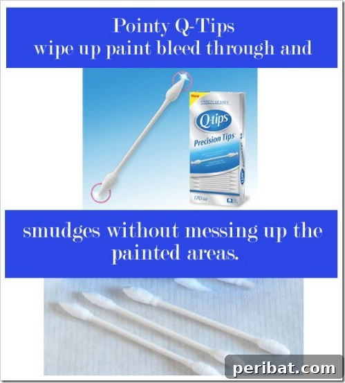 Precision Cleanup: Using Q-Tips for Small Paint Smudges