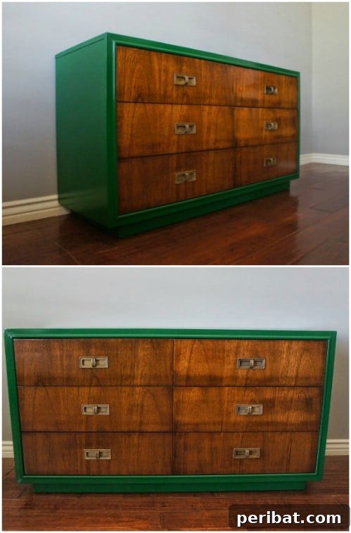 25 Stunning Painted Furniture Transformations 20 Furniture with high contrast paint and exposed natural wood grain