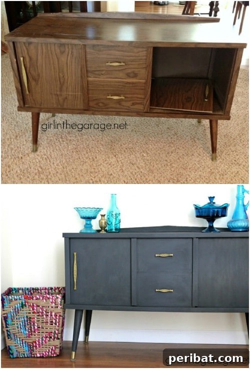 25 Stunning Painted Furniture Transformations 7 Elaborate stenciled pattern on a furniture piece