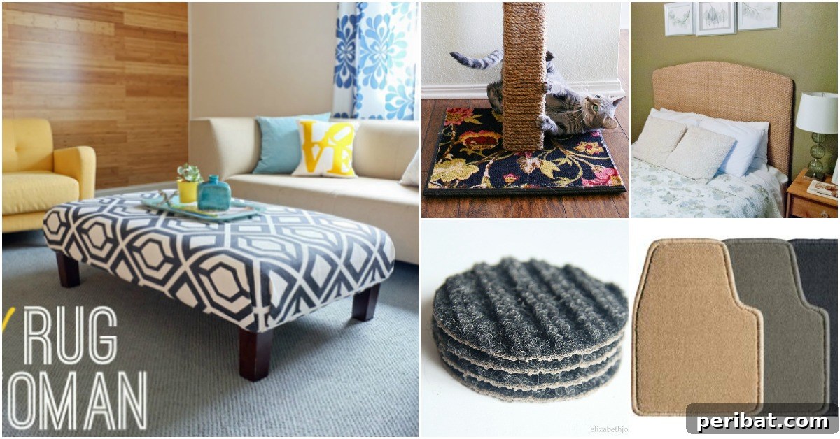 20 Mind-Blowing Carpet Transformations 2 20 Brilliant Carpet Repurposing Ideas That Will Astound You