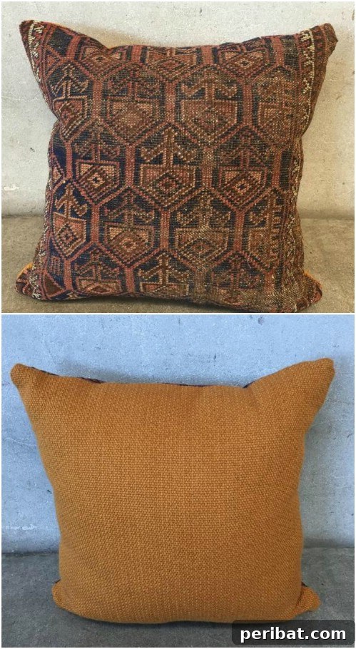 20 Mind-Blowing Carpet Transformations 15 Repurposed Rug Throw Pillow