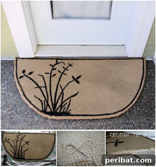 20 Mind-Blowing Carpet Transformations 10 Upcycled Carpet Scrap Door Mat