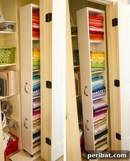30 Ingenious Bookcase Upcycle Projects 21 DIY Rolling Craft Storage for art supplies.