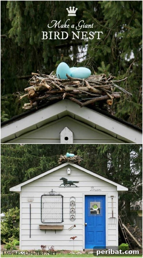 Upcycled Twig Bird Nest Art