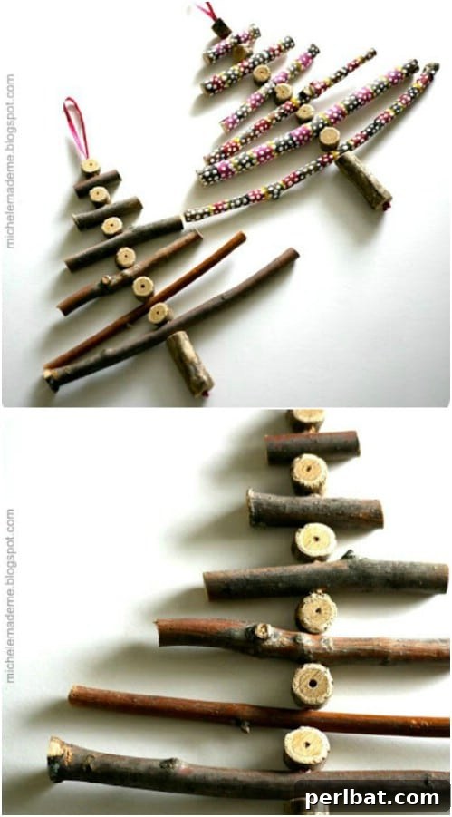 DIY Twiggy Christmas Tree
