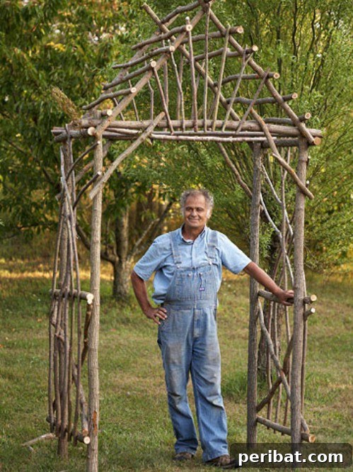 Rustic Twig Arbor