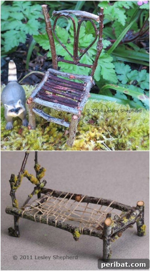 Adorable DIY Fairy Garden Furniture