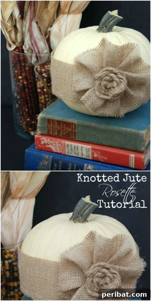 Crafting Rustic Style: Twine Decor for Indoors and Outdoors 25 Simple knotted jute rosette for decorative embellishment