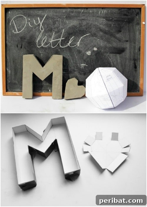40 Concrete Wonders: Ingenious Projects to Build Today 12 Personalized DIY cement monogram letters for home decor