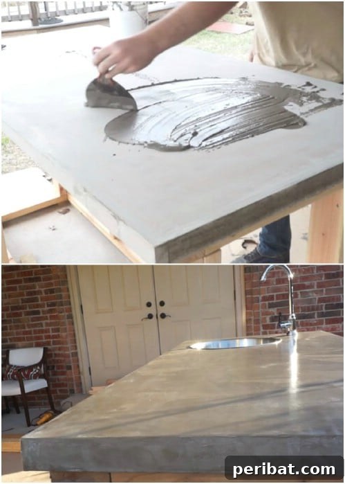 40 Concrete Wonders: Ingenious Projects to Build Today 13 Modern and durable DIY concrete countertops for kitchen or bath