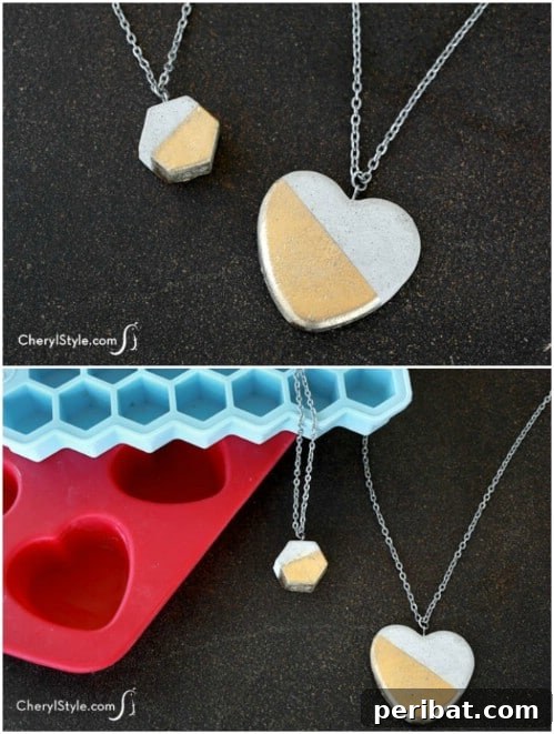 40 Concrete Wonders: Ingenious Projects to Build Today 30 Lightweight and stylish DIY concrete necklace with custom pendants