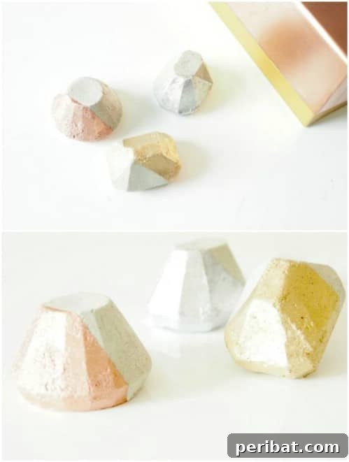 40 Concrete Wonders: Ingenious Projects to Build Today 32 Stylish hexagonal DIY concrete paperweight for desk organization
