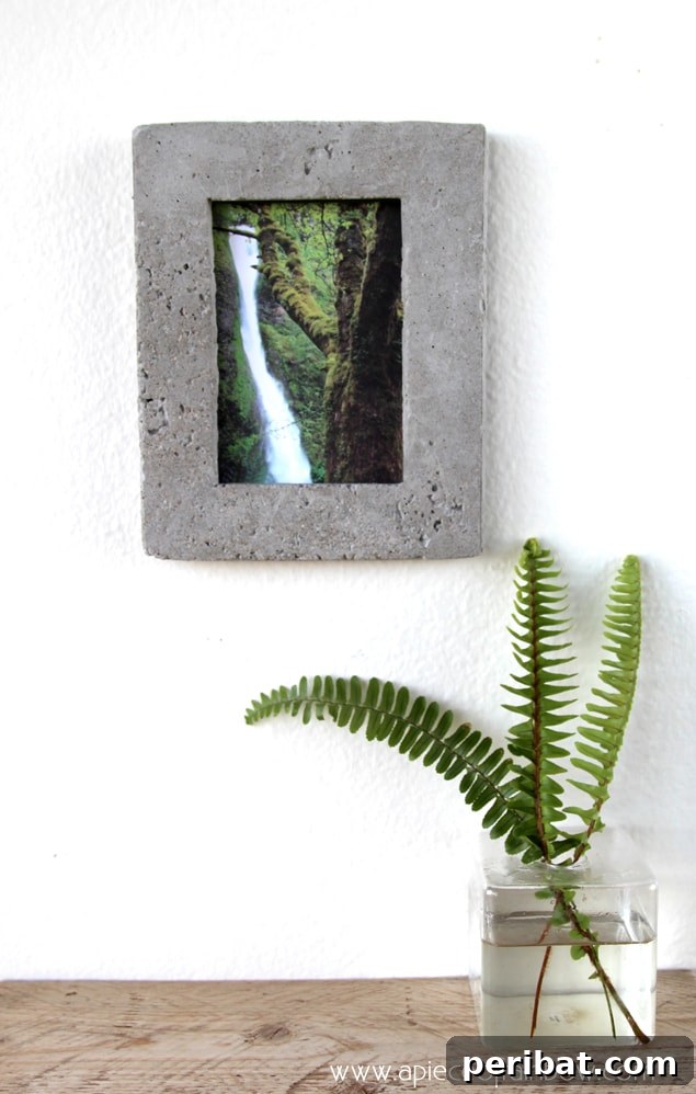 40 Concrete Wonders: Ingenious Projects to Build Today 35 Simple DIY concrete picture frame from recycled cardboard boxes
