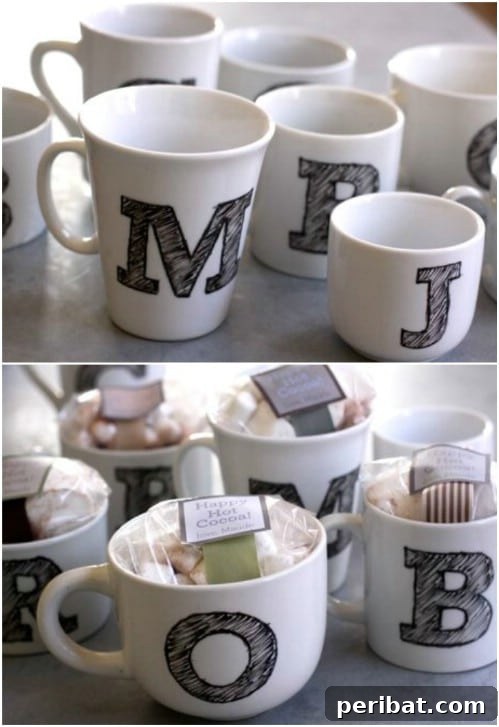 Clever Handmade Wedding Favors Your Guests Will Keep 12 Monogrammed Mug Wedding Favors