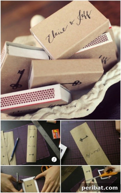 Clever Handmade Wedding Favors Your Guests Will Keep 26 DIY Personalized Matchbook Covers Wedding Favors