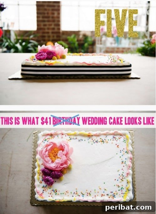 Grocery Store Wedding Cake Hack
