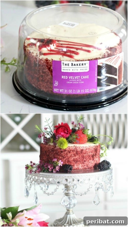 Store Bought Cake With Added Fruit