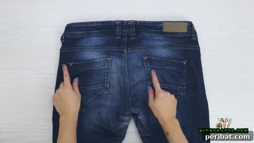 Step 1: Cut out denim pockets