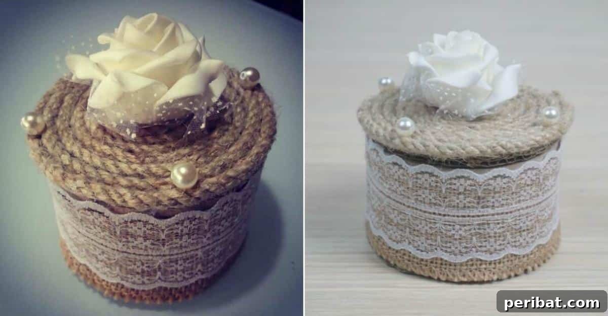 How to Make a DIY Jewelry Box Out of a Duct Tape Roll - A Sustainable Craft Project