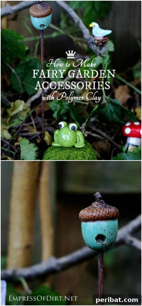 Tiny Treasures: DIY Decor for Whimsical Fairy Gardens 3 DIY Acorn Birdhouse