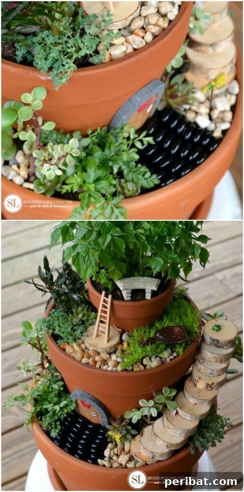 Tiny Treasures: DIY Decor for Whimsical Fairy Gardens 6 DIY Wooden Fairy Stairs