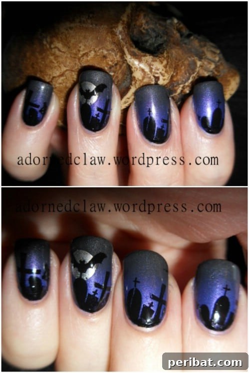 Eerie Graveyard Nails