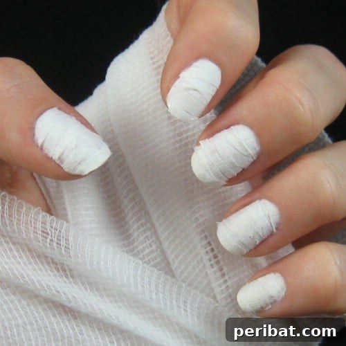 DIY Tissue Mummy Nails