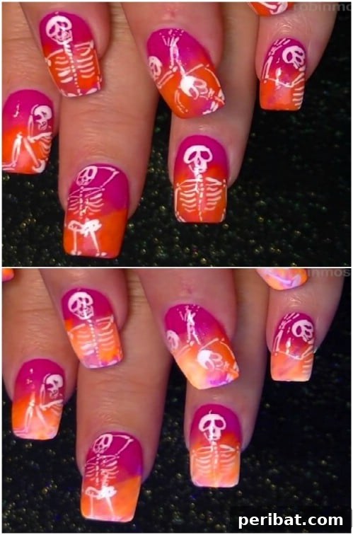 Easy DIY Neon Skeletons