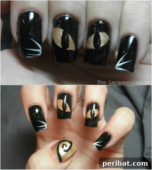 DIY Cat Eye Nails