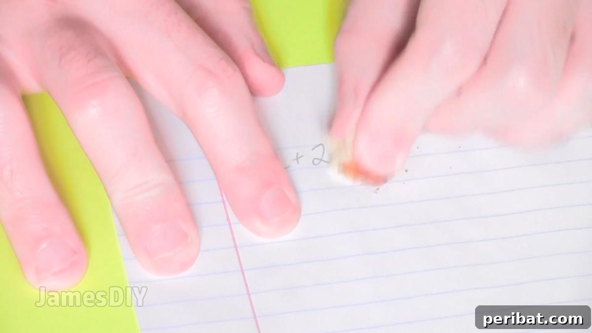 35 Brilliant Back-to-School Hacks for Your Best Year Yet 4 Erase pencil marks using a piece of bread from your lunch.