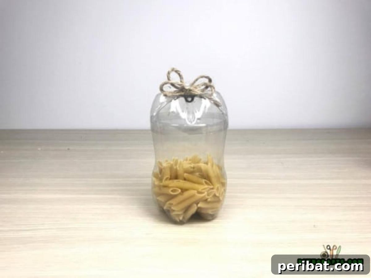 5 Creative Plastic Bottle Upcycling Projects Video Guide 16 Pasta Container - 5 Creative DIY Projects for Upcycling Your Plastic Bottles {Video Tutorial}