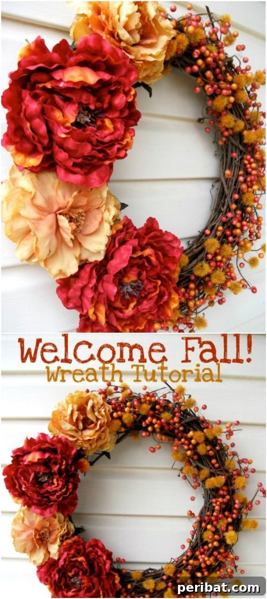 40+ DIY Fall Wreaths to Perfectly Deck Your Front Door for Autumn 29 Quick And Simple Fall Wreath