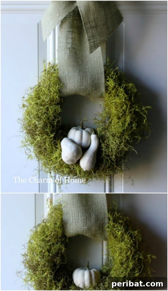 40+ DIY Fall Wreaths to Perfectly Deck Your Front Door for Autumn 33 DIY Gourd Wreath